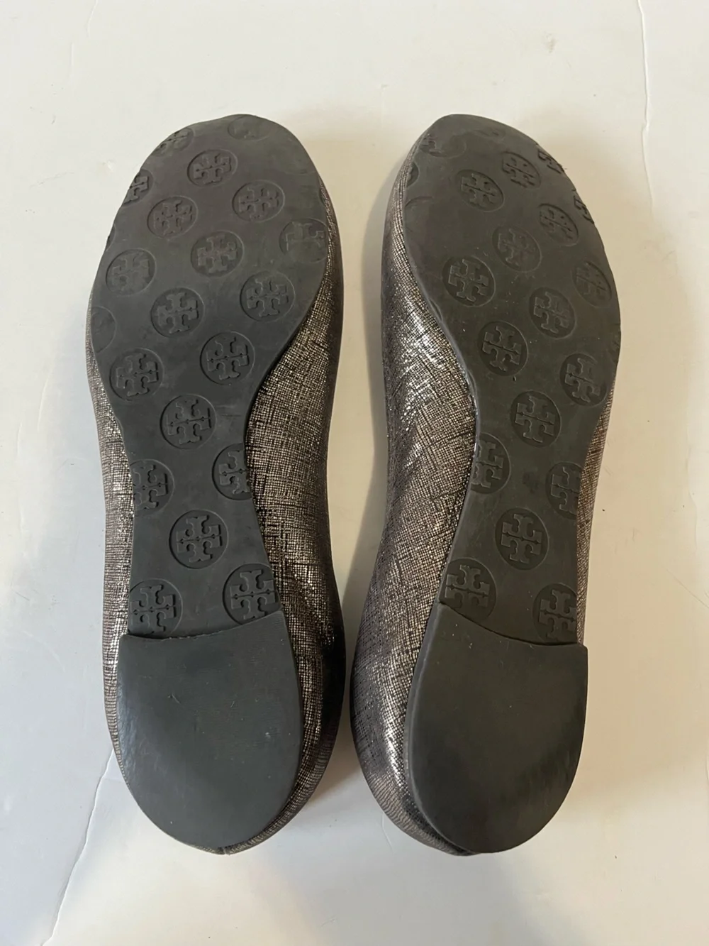 Tory Burch Minnie metallic bronze ballet flats size 9.5M